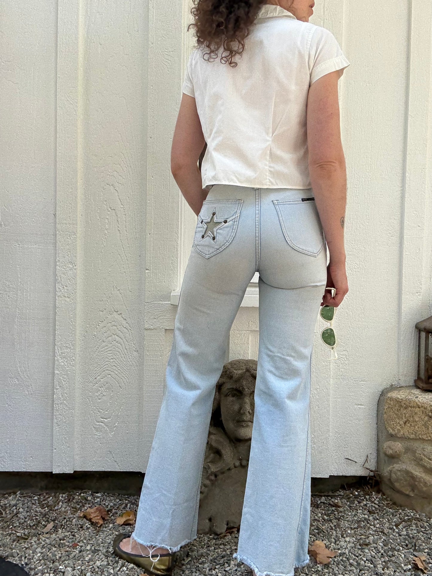 1970s Star Pocket Organically Grown Flares