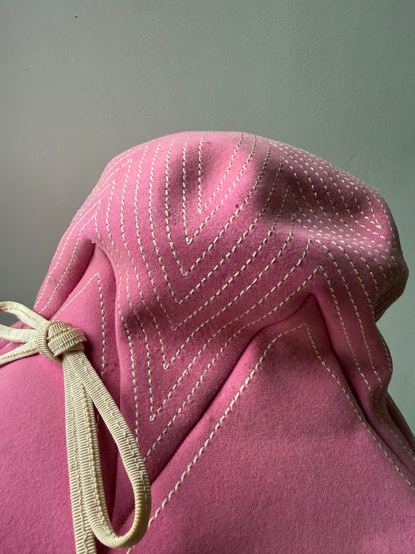 1960s Pink Wool Sun Hat