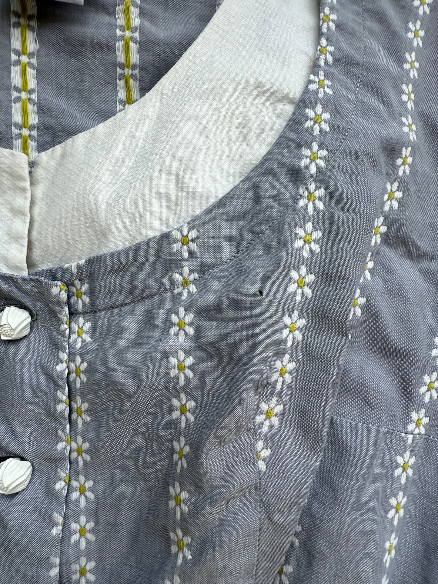 1950s Sue Mason Jr. Sanforized Cotton Peplum Top and Skirt Set