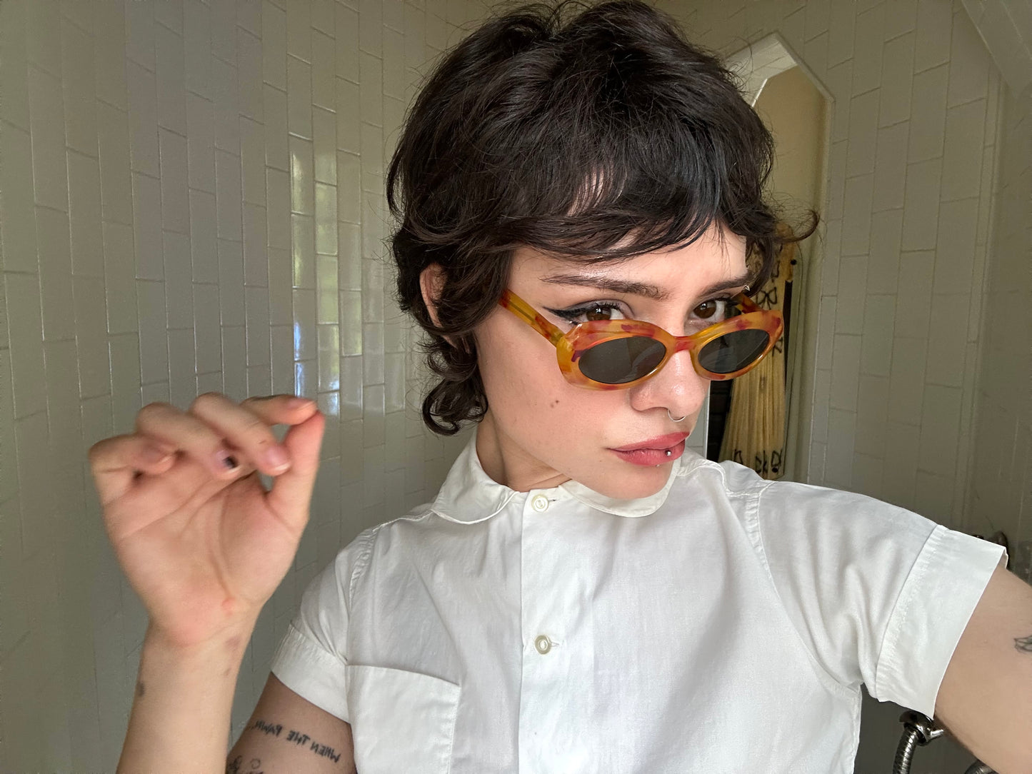 1960s Oval Tortoise Sunglasses