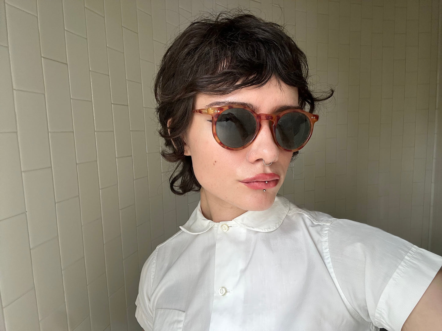 1960s Round Tortoise Shell Sunglasses