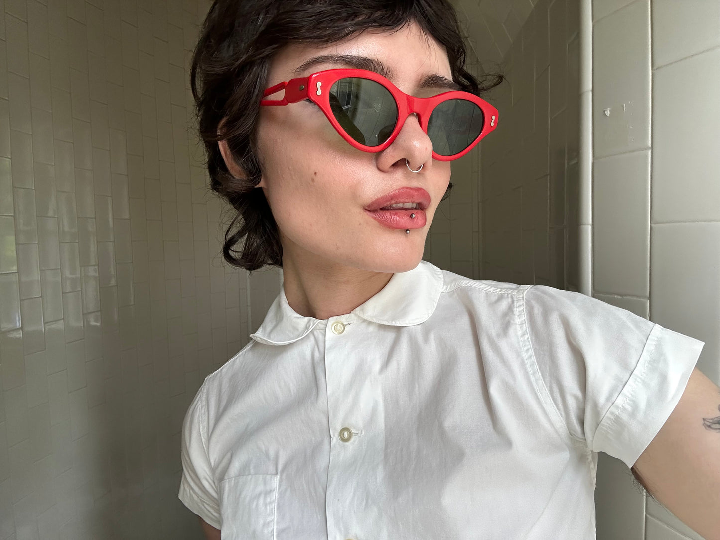 1950s Red Cat Eye Sunglasses