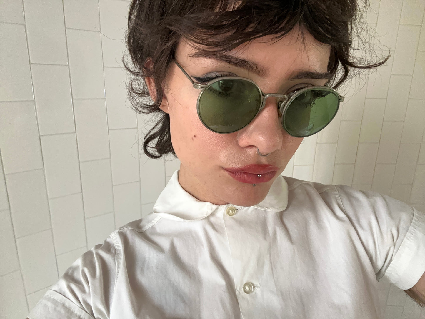 Rare American Optical 1930s Metal Ful-vue “1021” Sunglasses