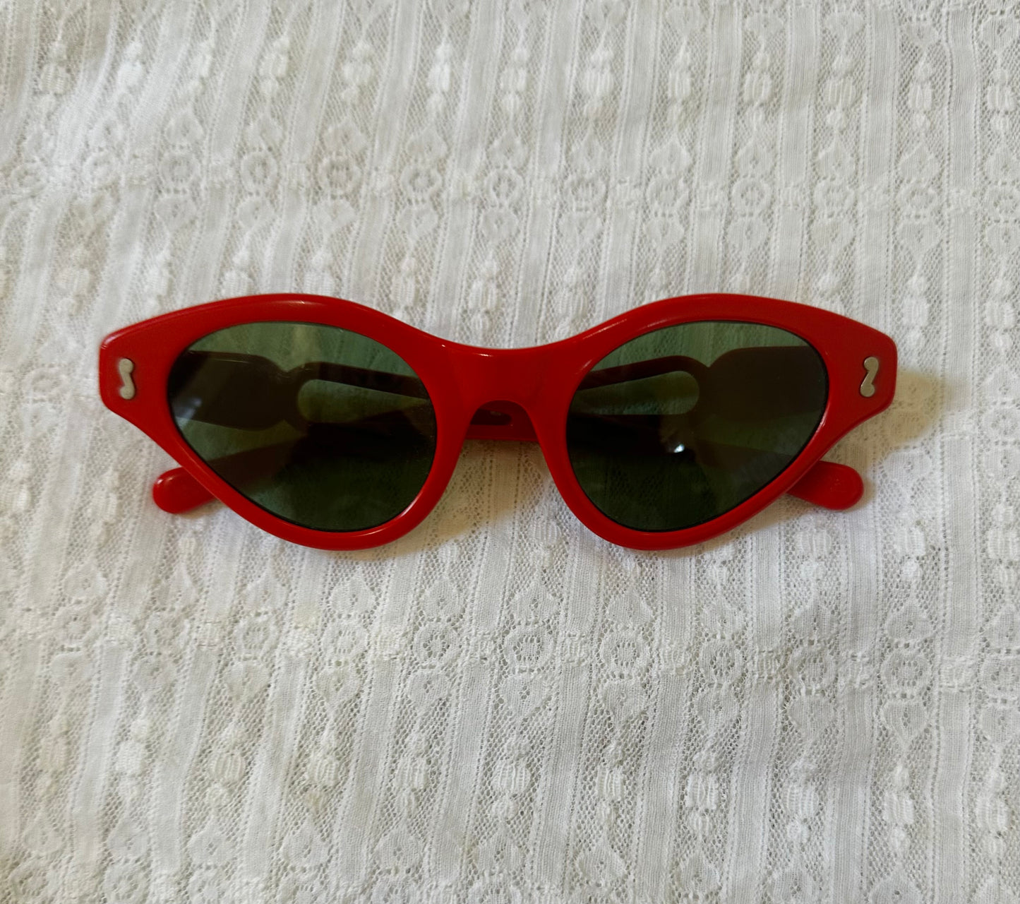 1950s Red Cat Eye Sunglasses