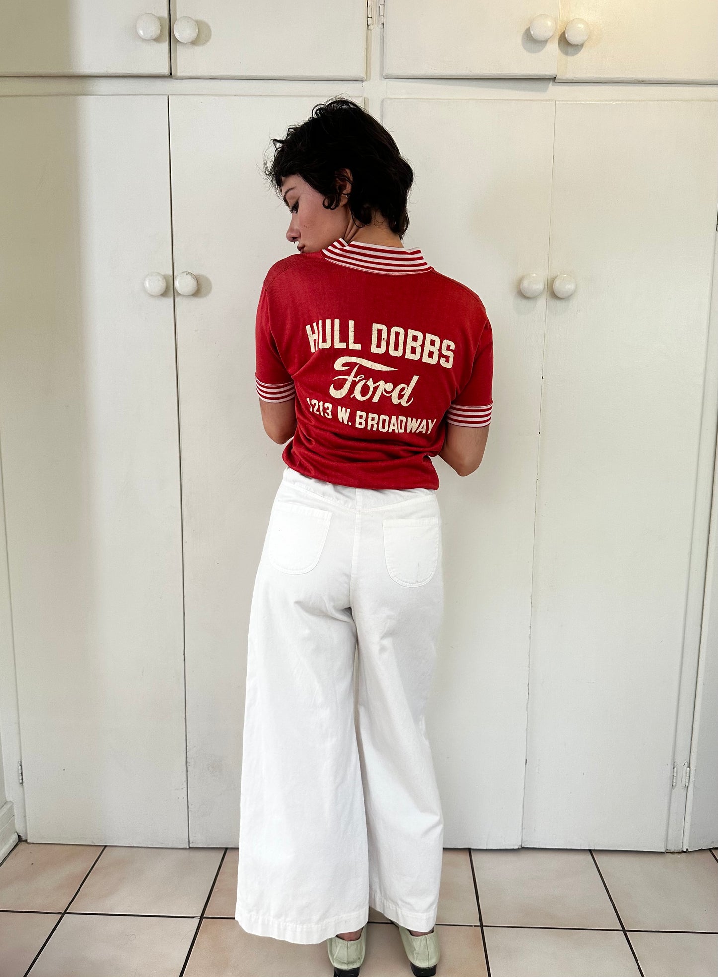 1950s Hull Dobbs Ford Quarter Zip Jersey