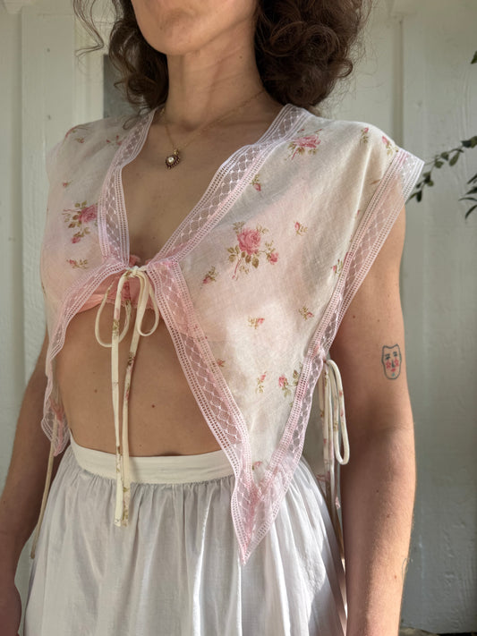 1980s Bill Tice Handkerchief Top