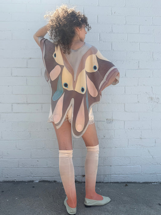 Butterfly Pastel Silk Top