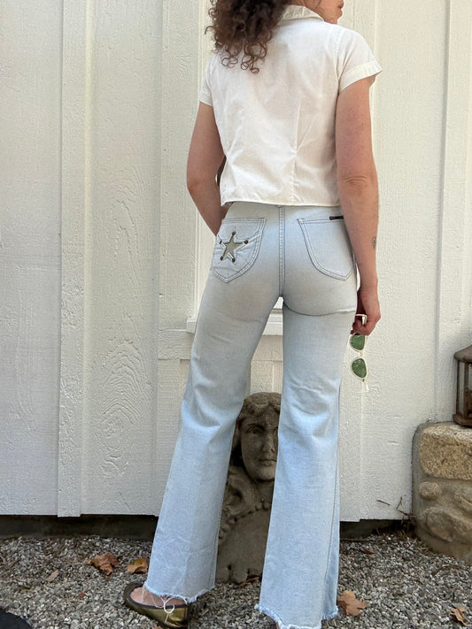1970s Star Pocket Organically Grown Flares
