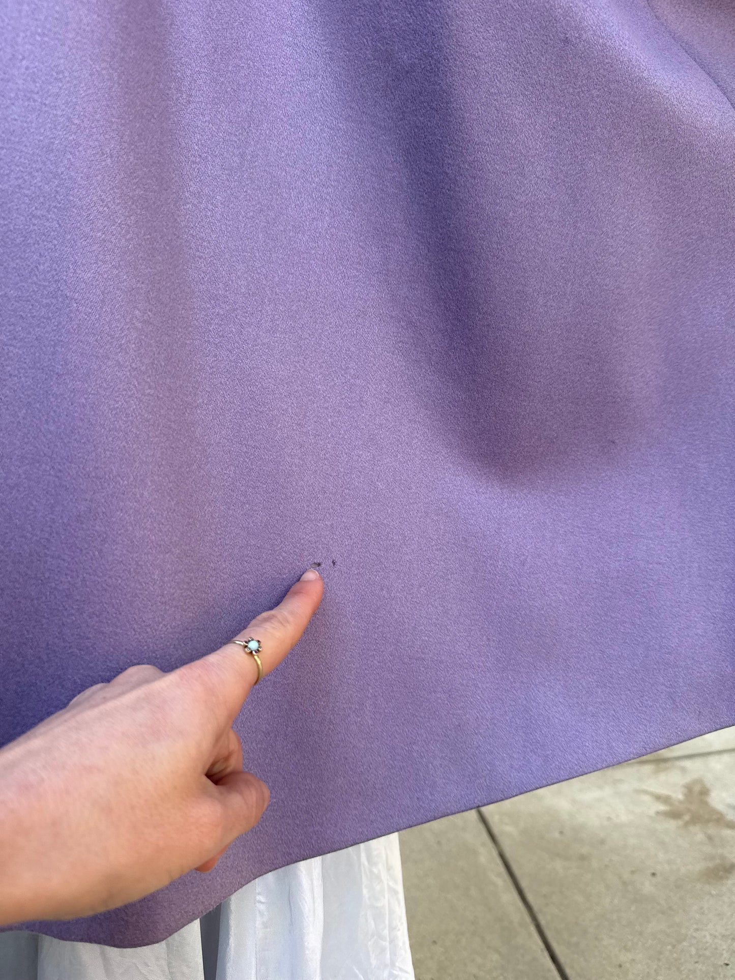 1960s Guy Laroche Tricots Paris Lavender Wool Swing Coat