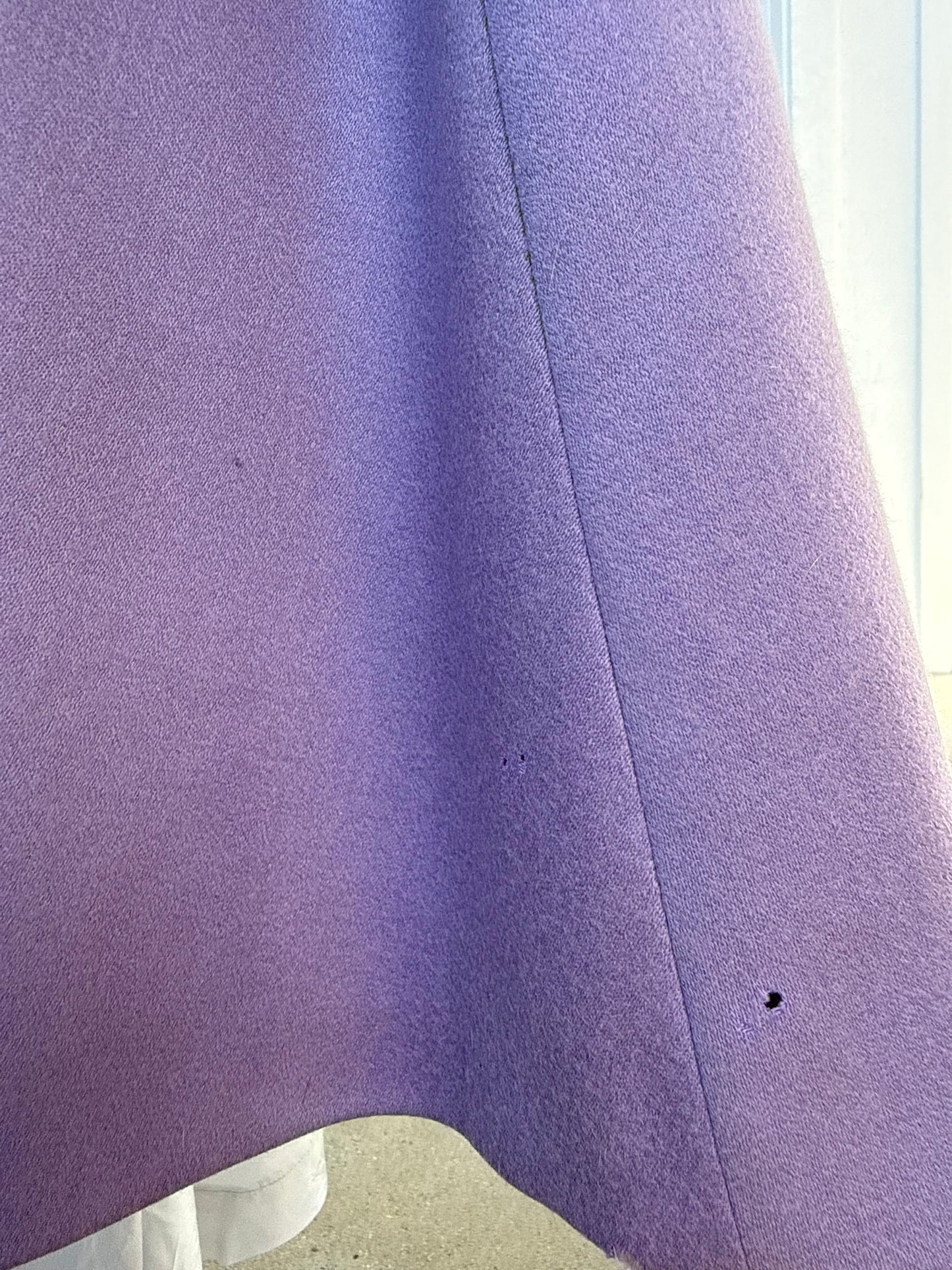 1960s Guy Laroche Tricots Paris Lavender Wool Swing Coat