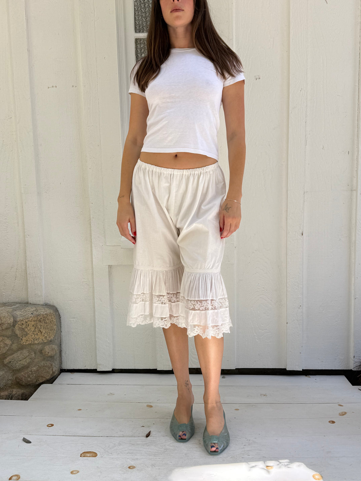 Victorian Cotton Lace Trimmed Bloomers