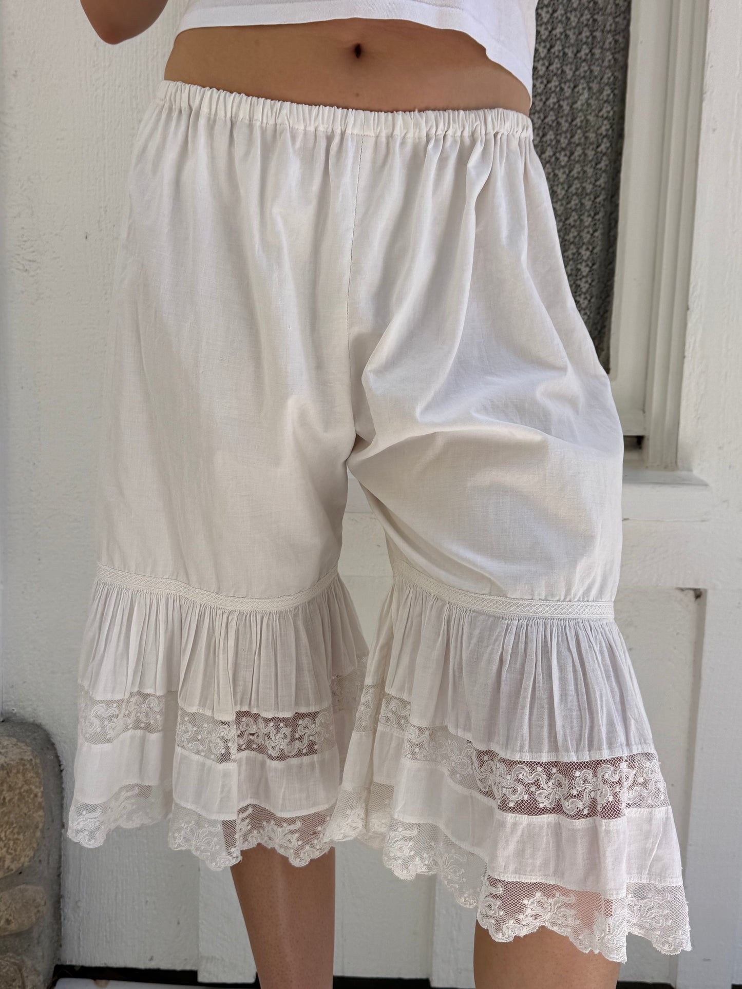 Victorian Cotton Lace Trimmed Bloomers