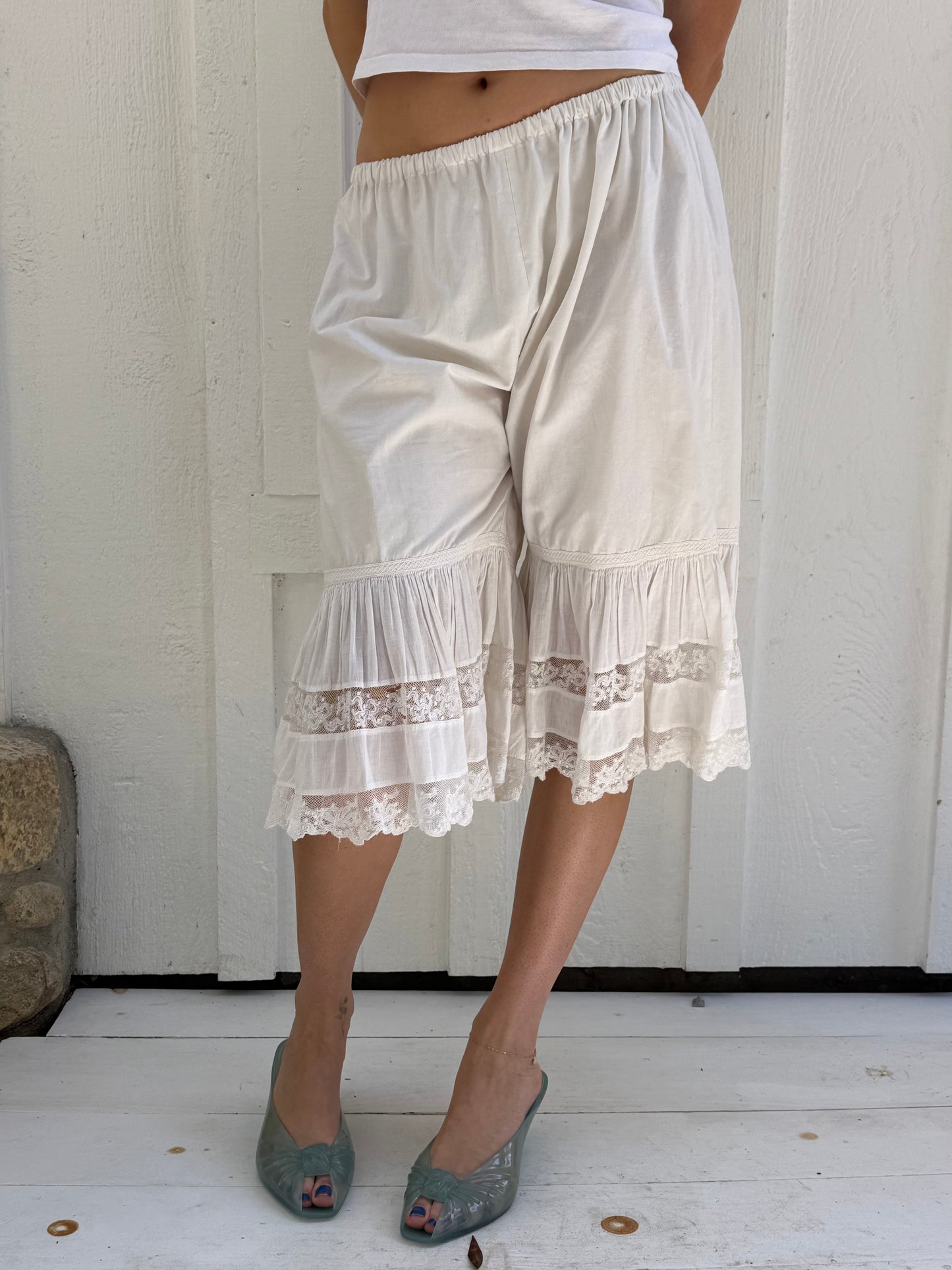 Victorian Cotton Lace Trimmed Bloomers