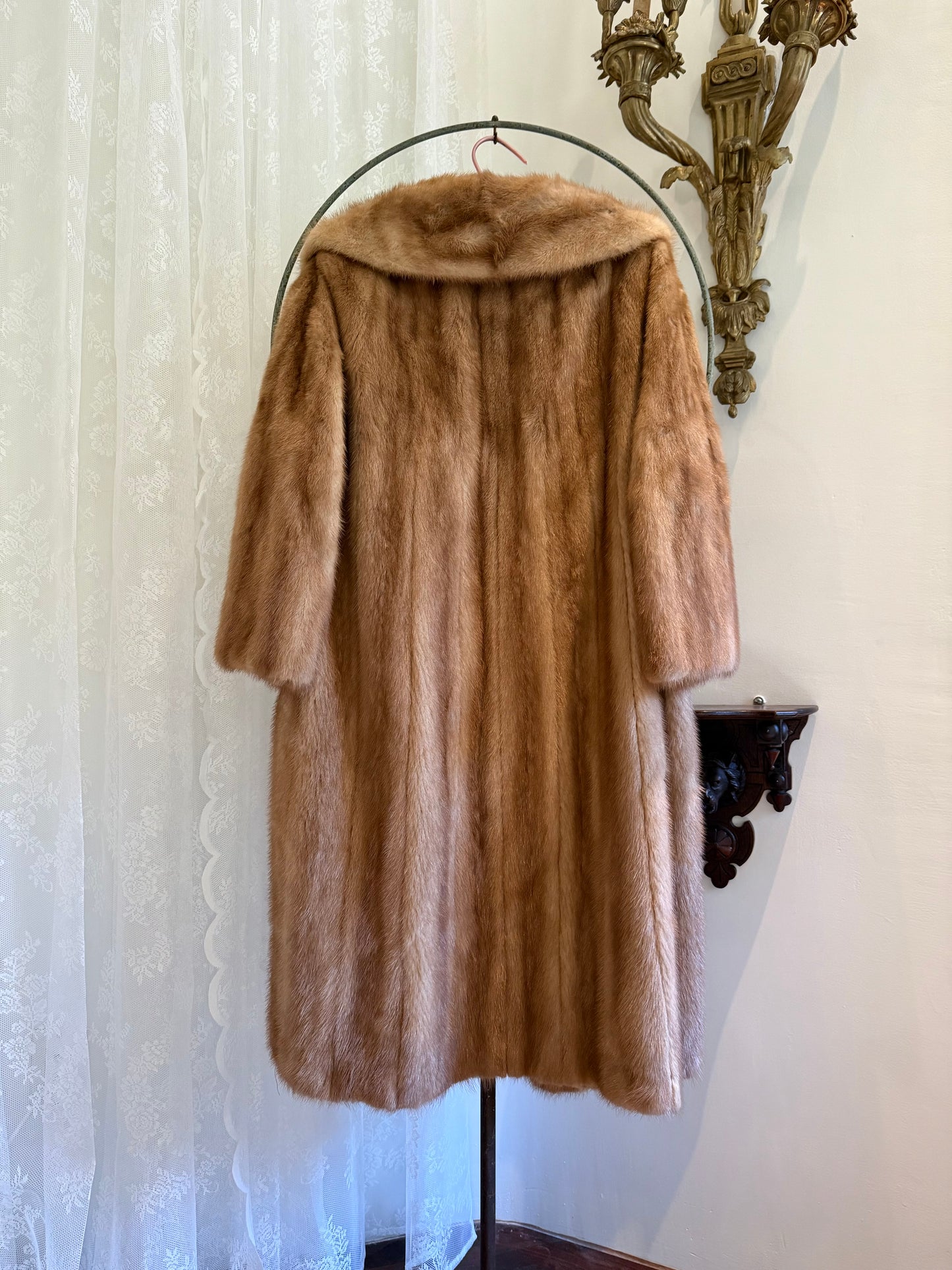 1950s Camel Brown Mink Furs by Allen Studio City