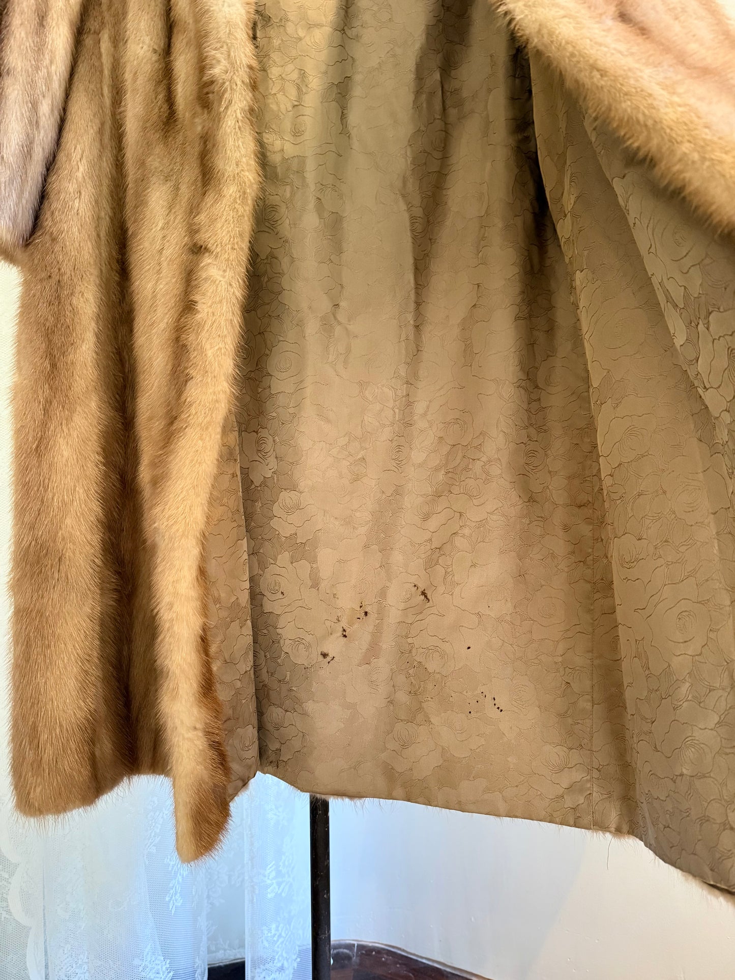 1950s Camel Brown Mink Furs by Allen Studio City