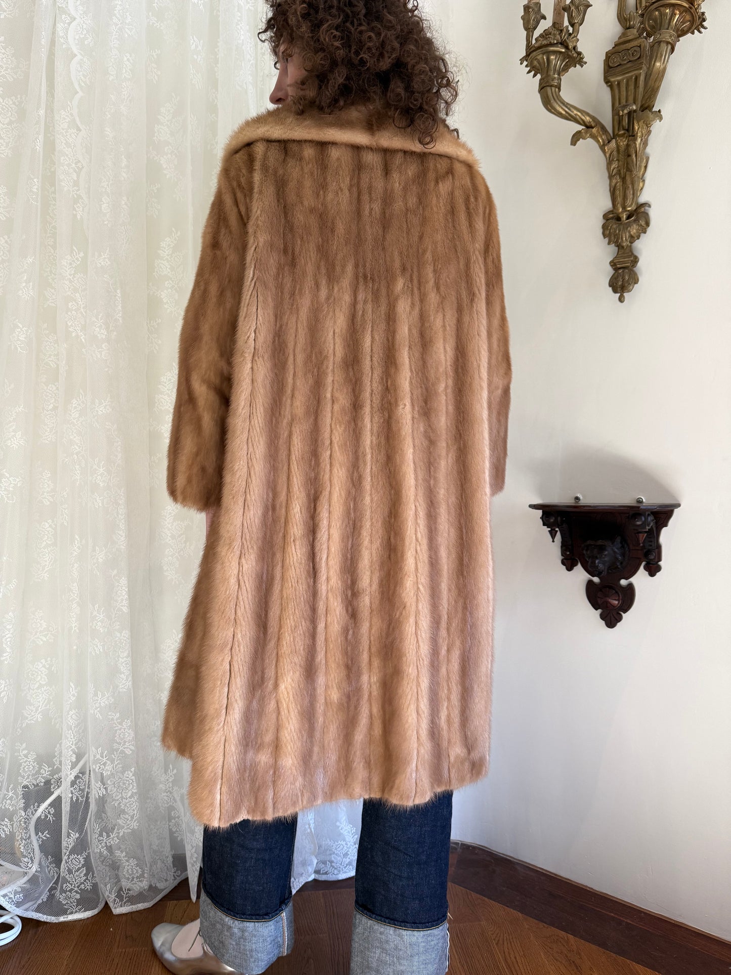 1950s Camel Brown Mink Furs by Allen Studio City