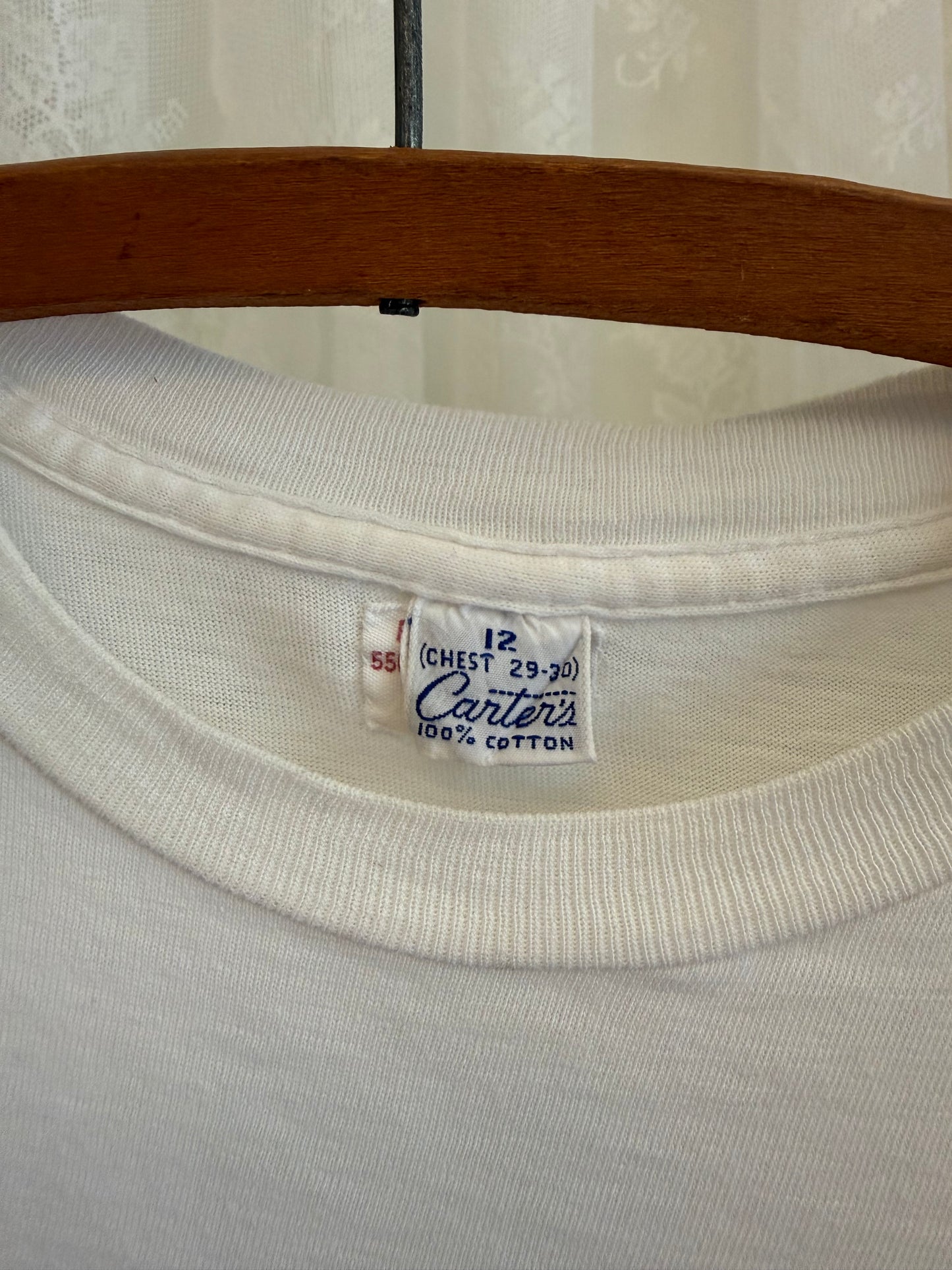 1960s Carters White Baby Tee