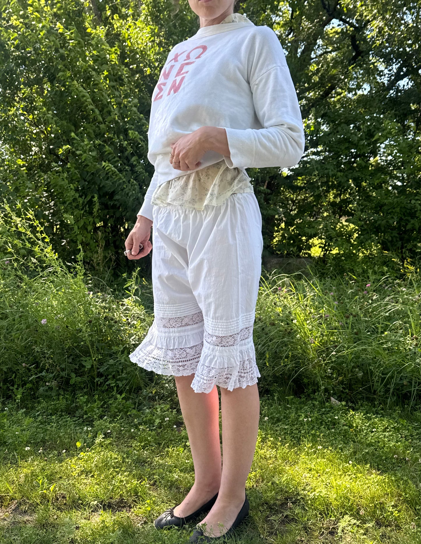 Victorian Cotton Lace Trimmed Bloomers