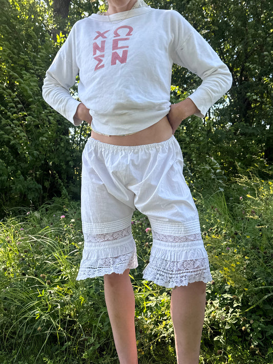 Victorian Cotton Lace Trimmed Bloomers