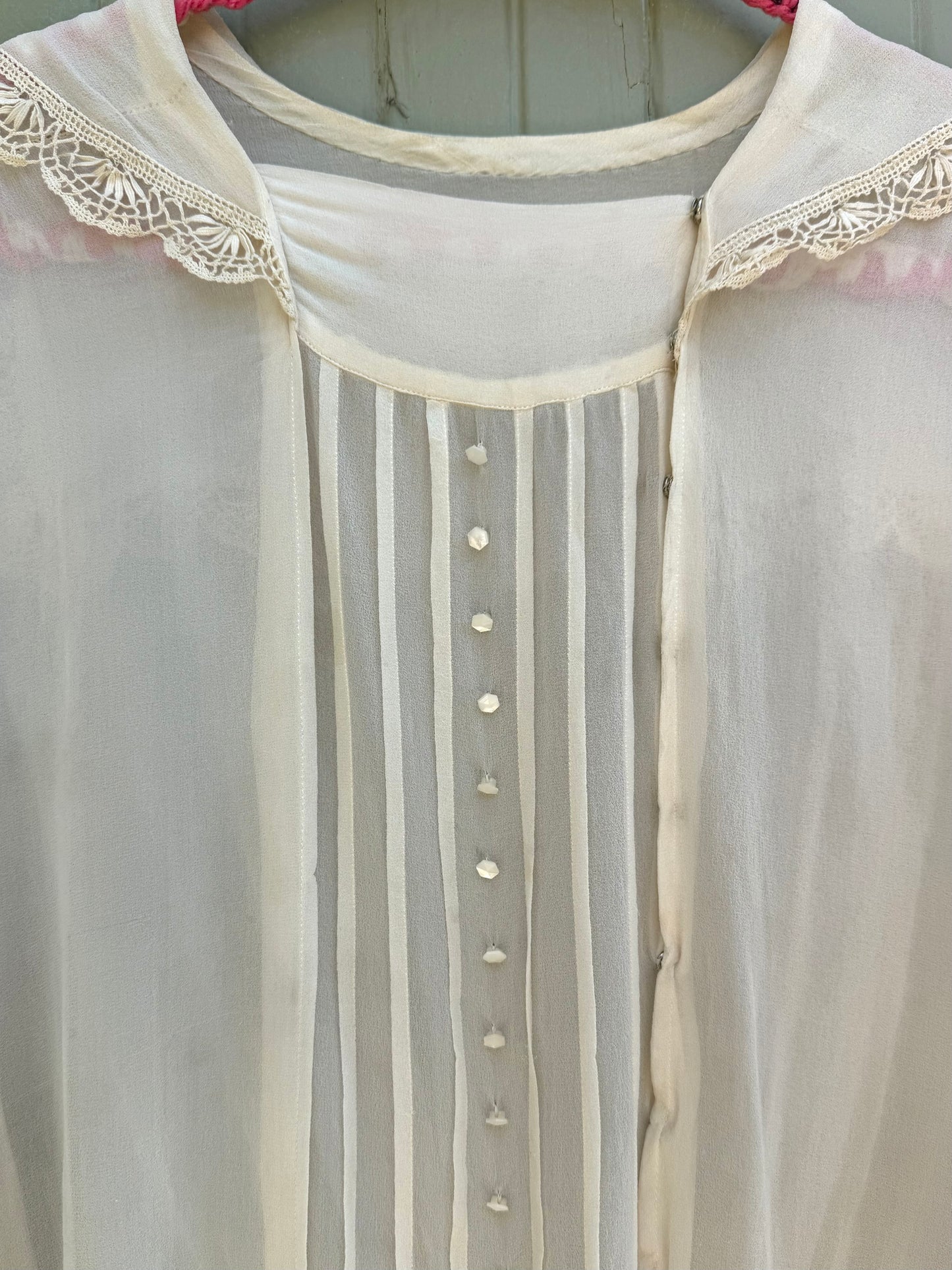 Edwardian Silk Sailor Collar Blouse