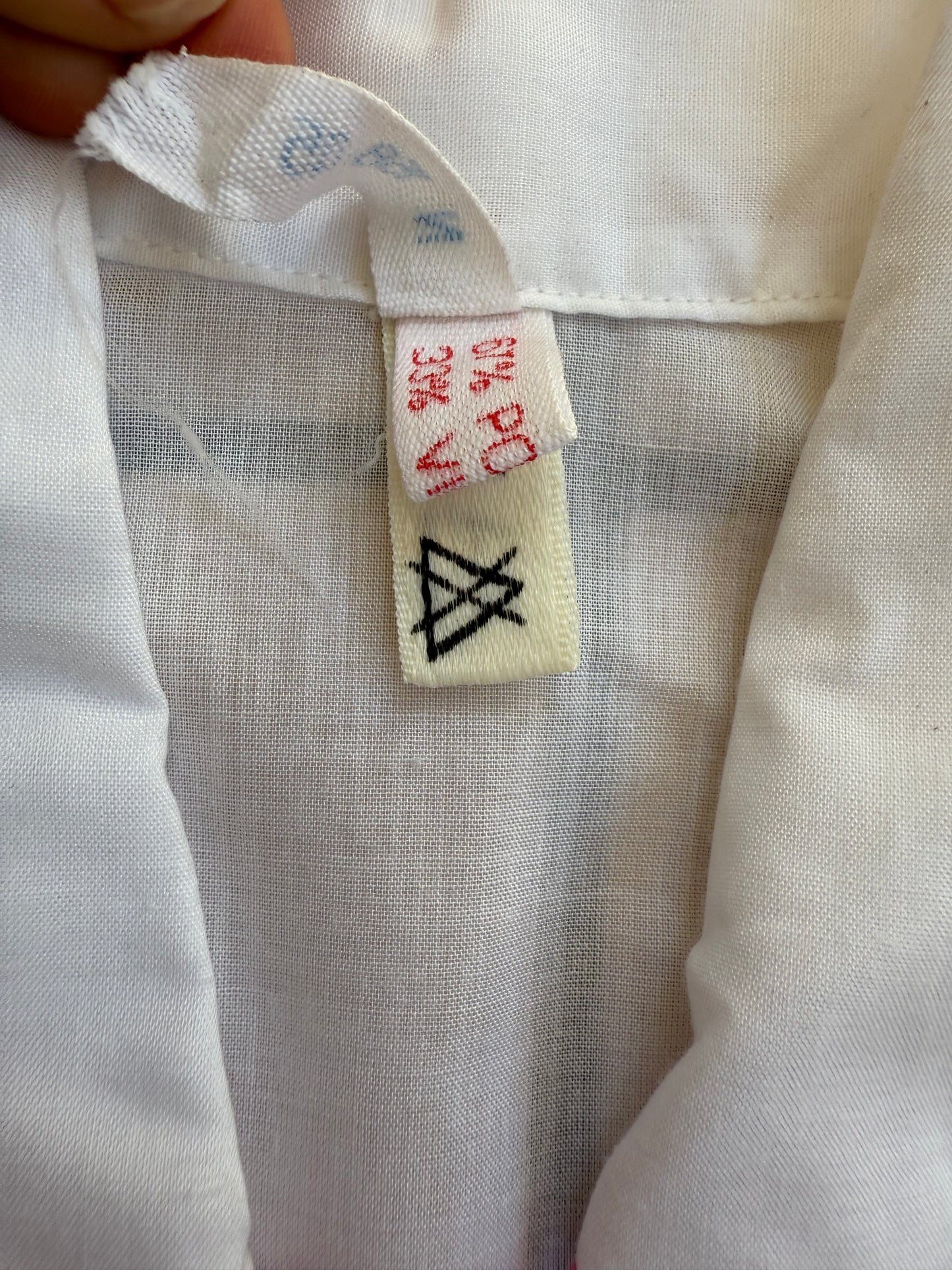 1970s Hungarian Folk Embroidered Peasant Blouse