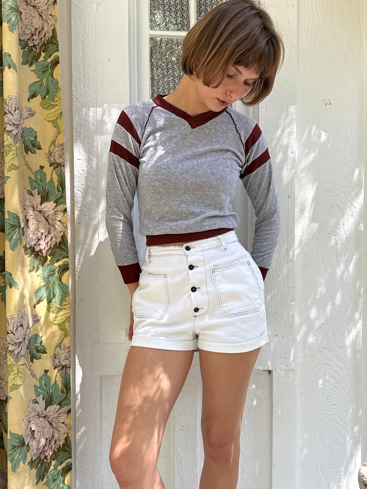 1970s Terry Varsity Pullover