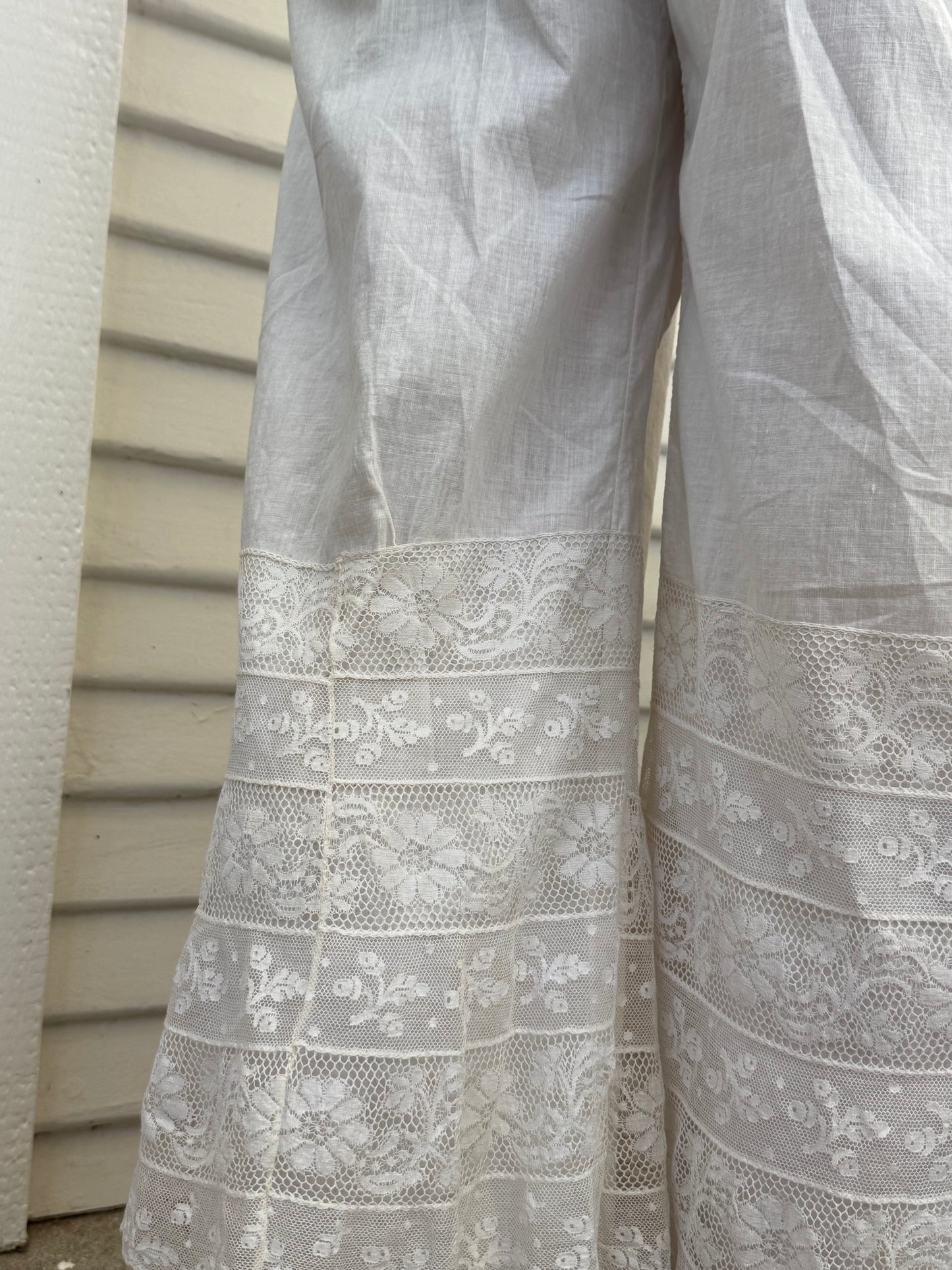 Victorian Cotton Lace Trimmed Bloomers