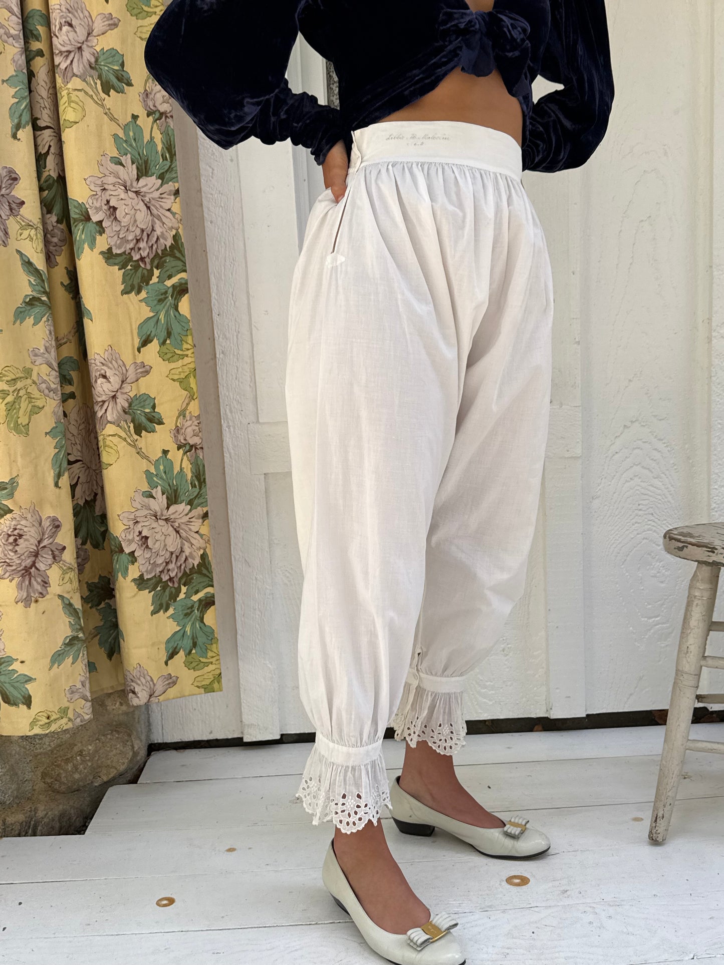 Victorian Cotton Signed Bloomers