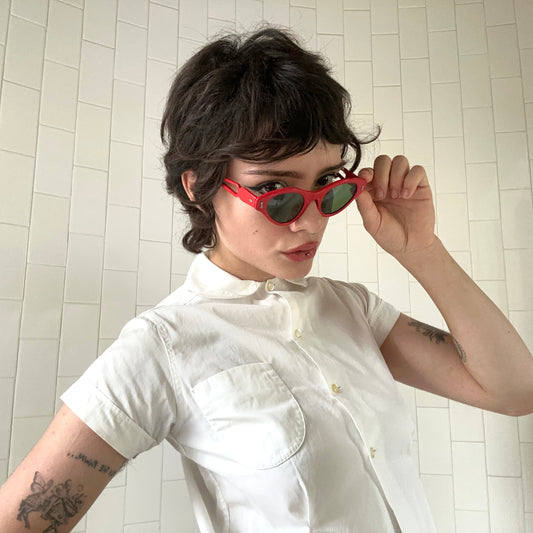 1950s Red Cat Eye Sunglasses