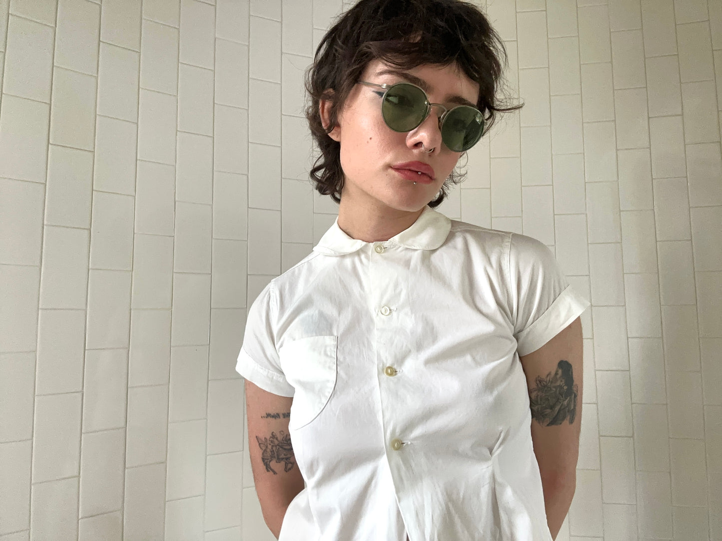 Rare American Optical 1930s Metal Ful-vue “1021” Sunglasses