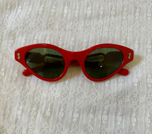1950s Red Cat Eye Sunglasses