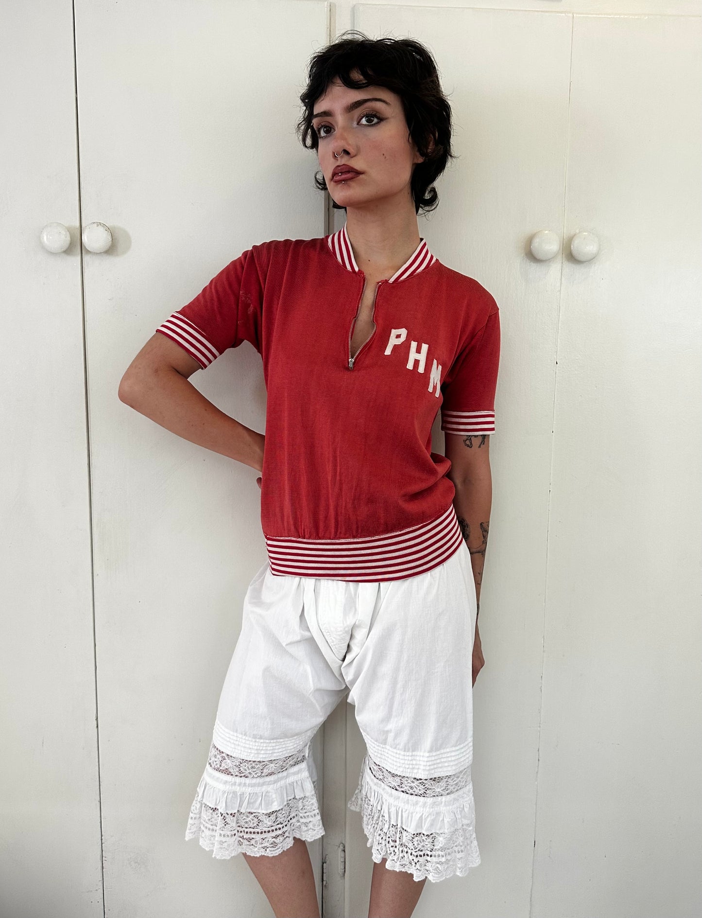 1950s Hull Dobbs Ford Quarter Zip Jersey