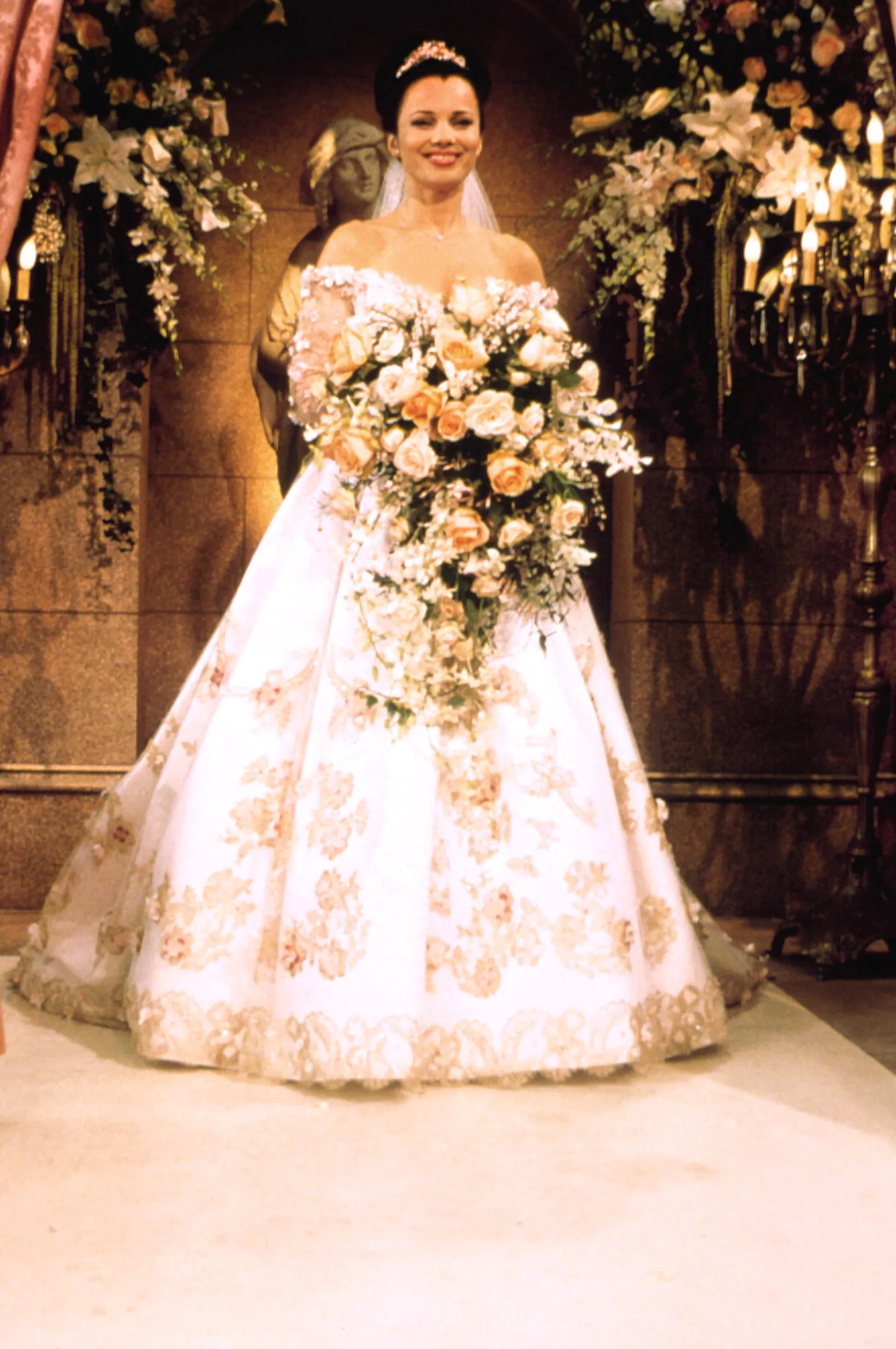 Vintage Celeste by Norma Lenain Couture Silk Wedding Gown