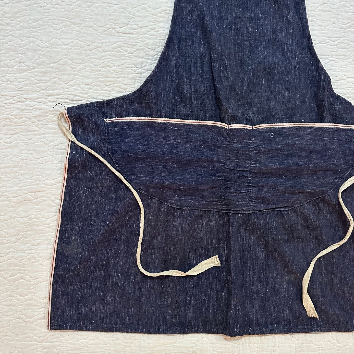 50s Denim Selvedge Apron with Two Big Pockets