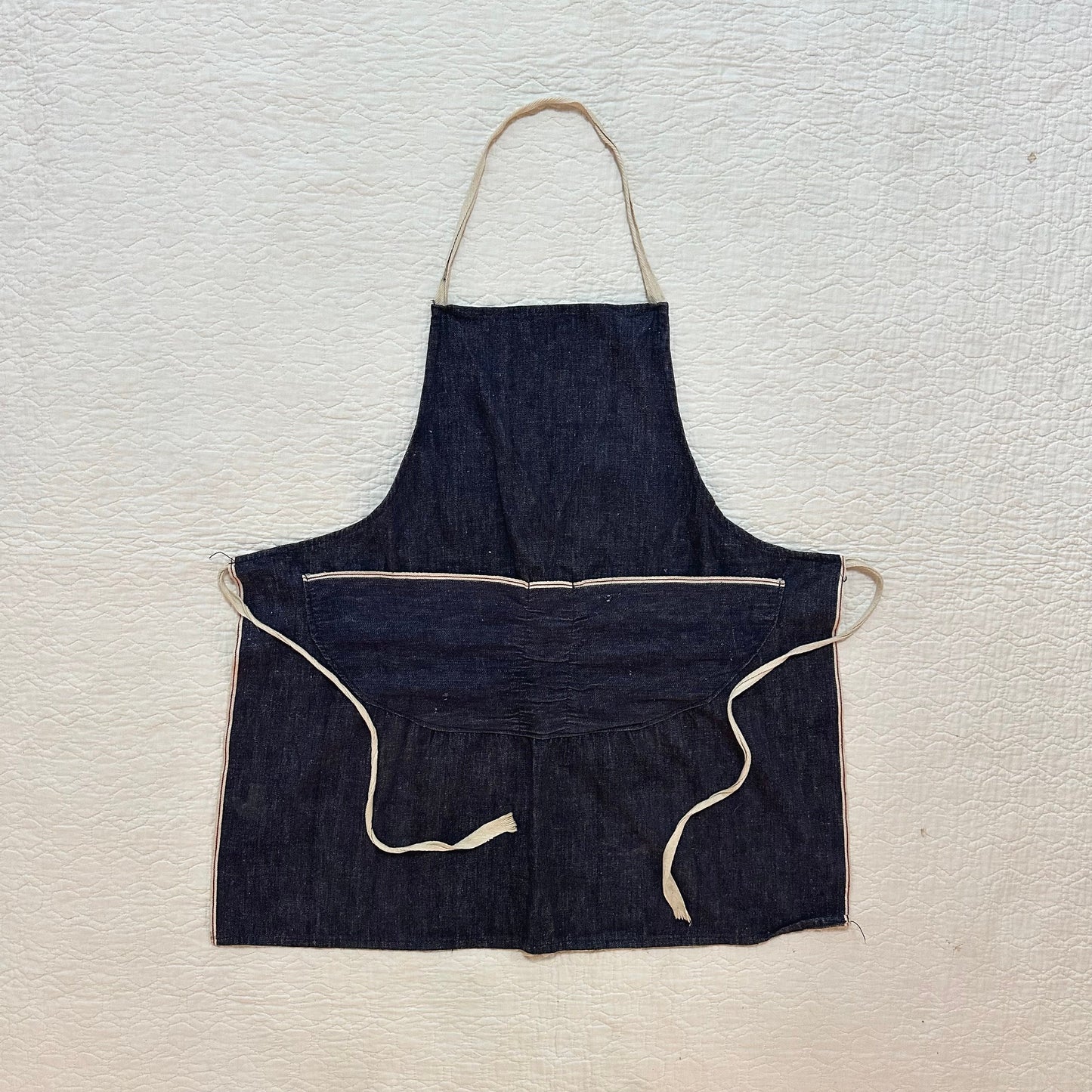 50s Denim Selvedge Apron with Two Big Pockets