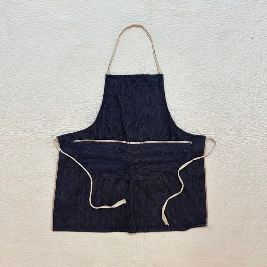 50s Denim Selvedge Apron with Two Big Pockets