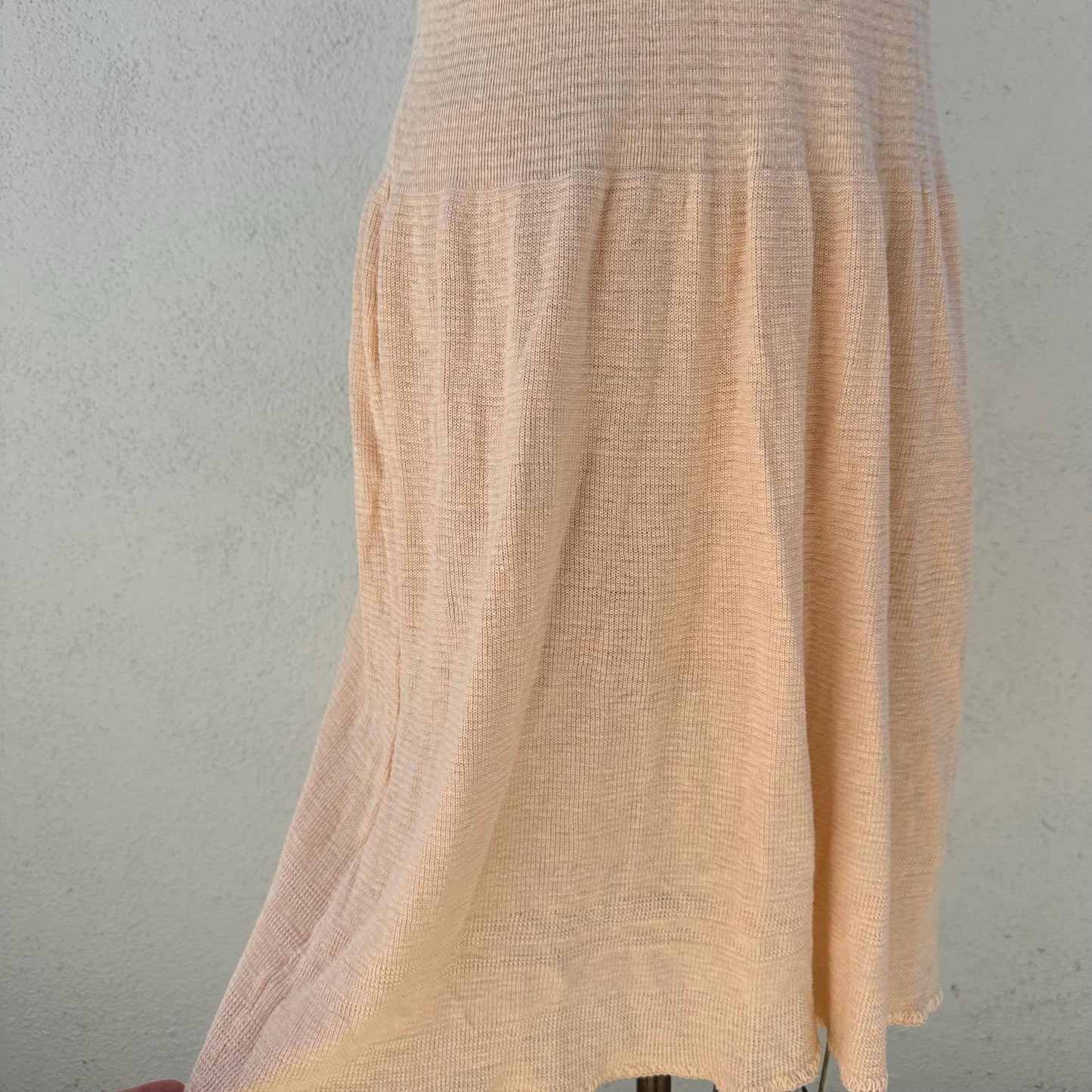 1940s Pink Knit Tank Dress by Indera Figurfit