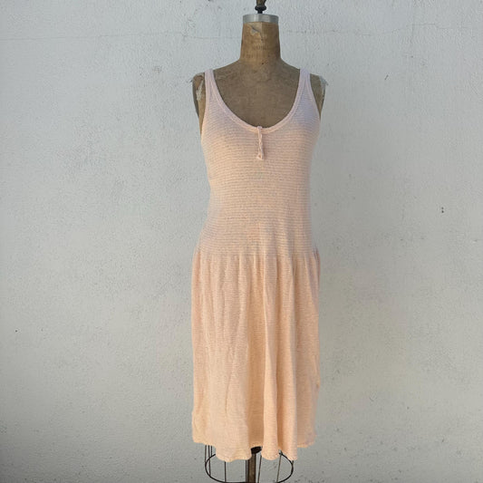 1940s Pink Knit Tank Dress by Indera Figurfit