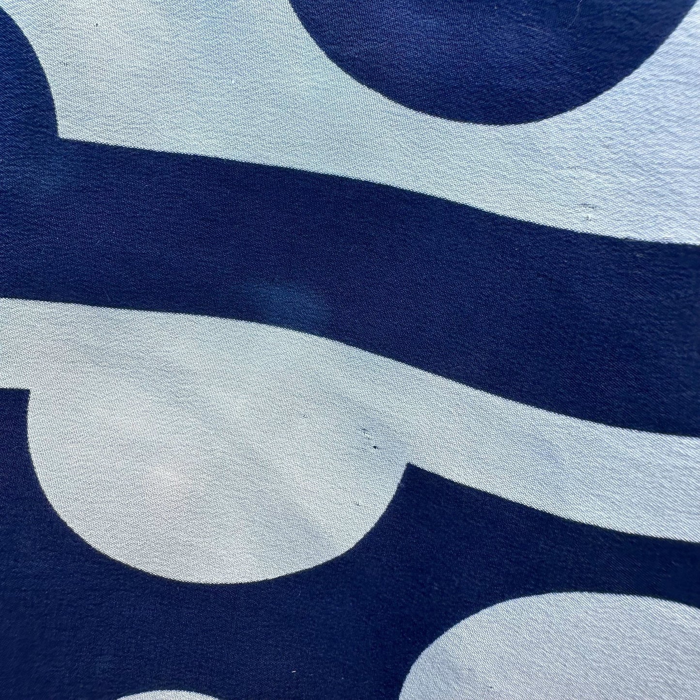 1970s Silk Bill Blass Navy White Polka Dot Scarf