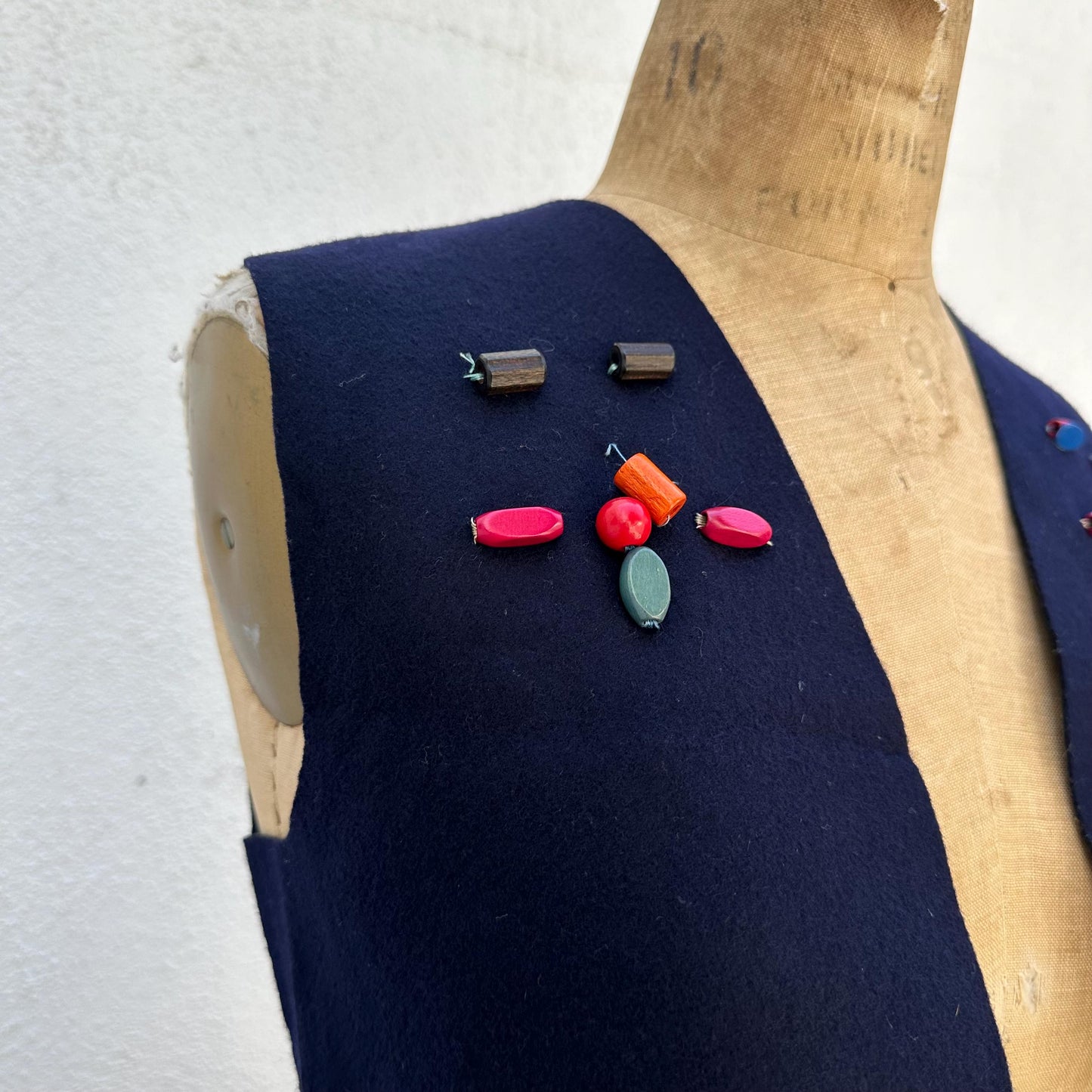 1960s Campfire Girl Folk Vest with Beads