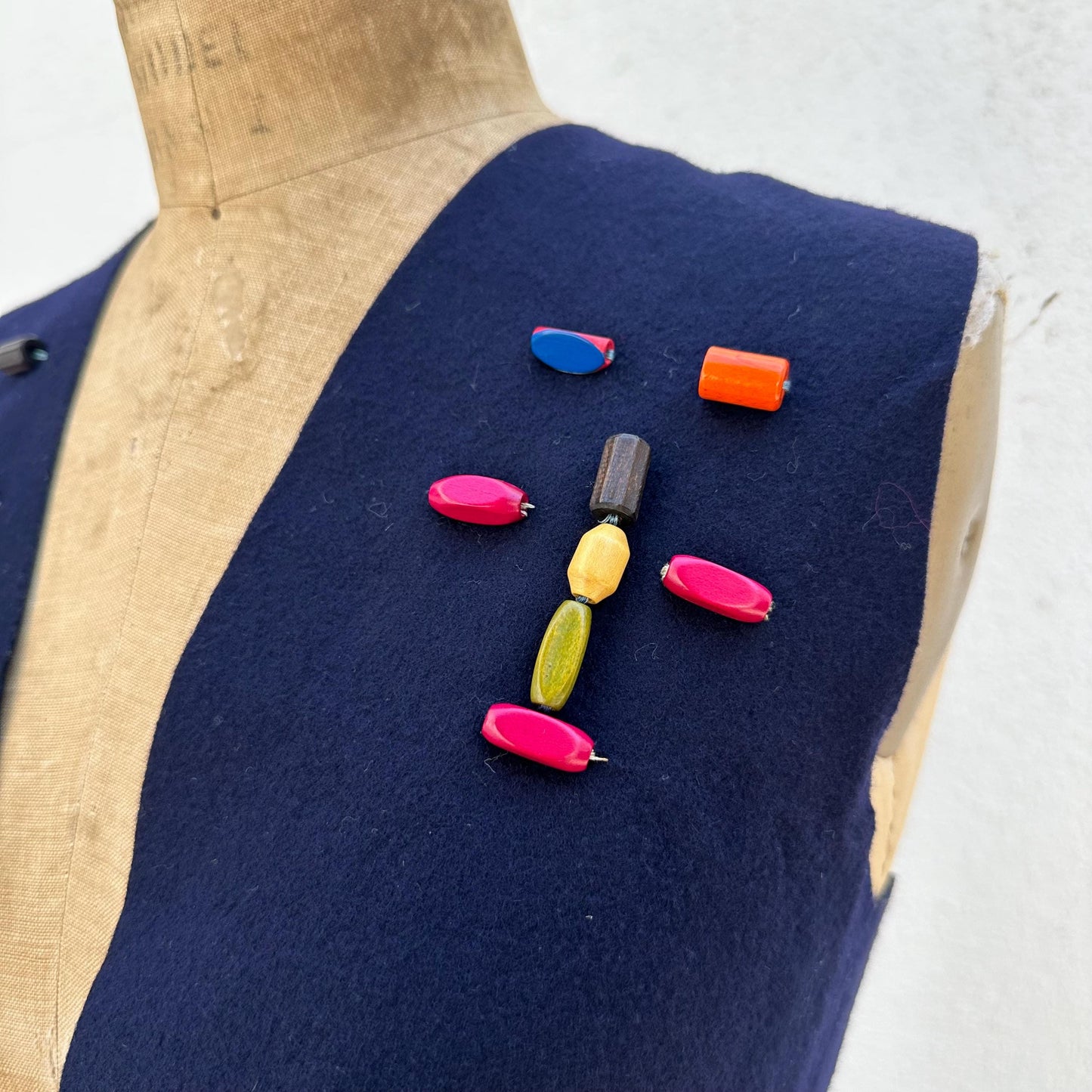 1960s Campfire Girl Folk Vest with Beads