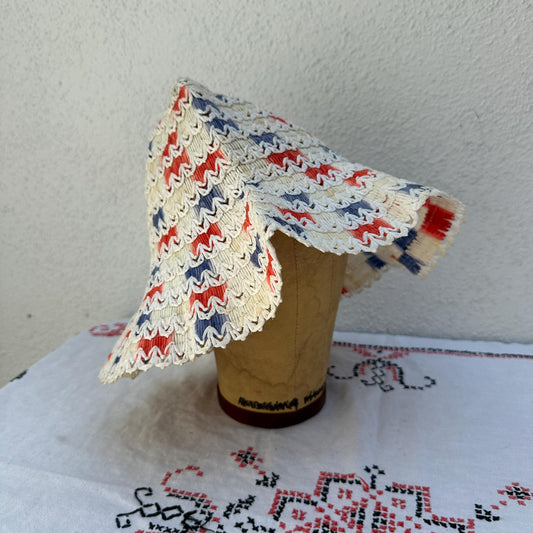 1940s Plastic Woven Sun Hat XS