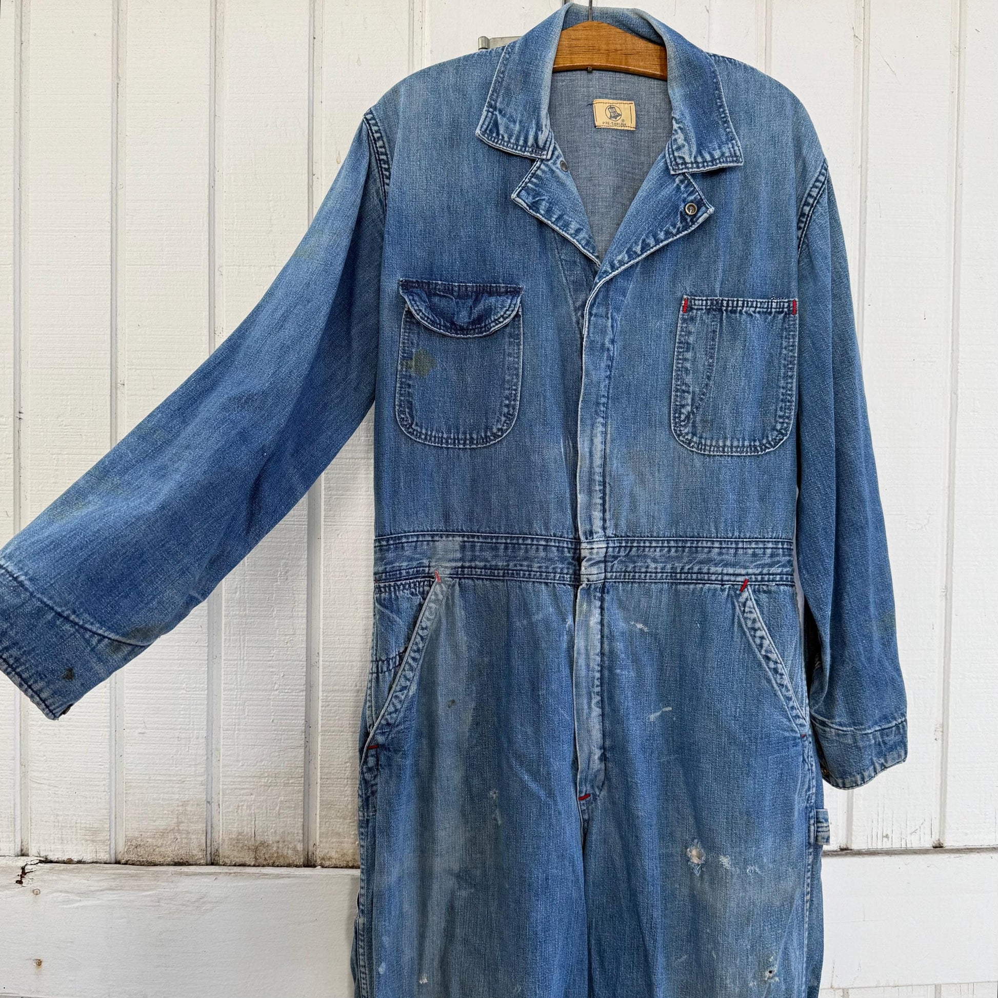 1960s blue bell denim coveralls