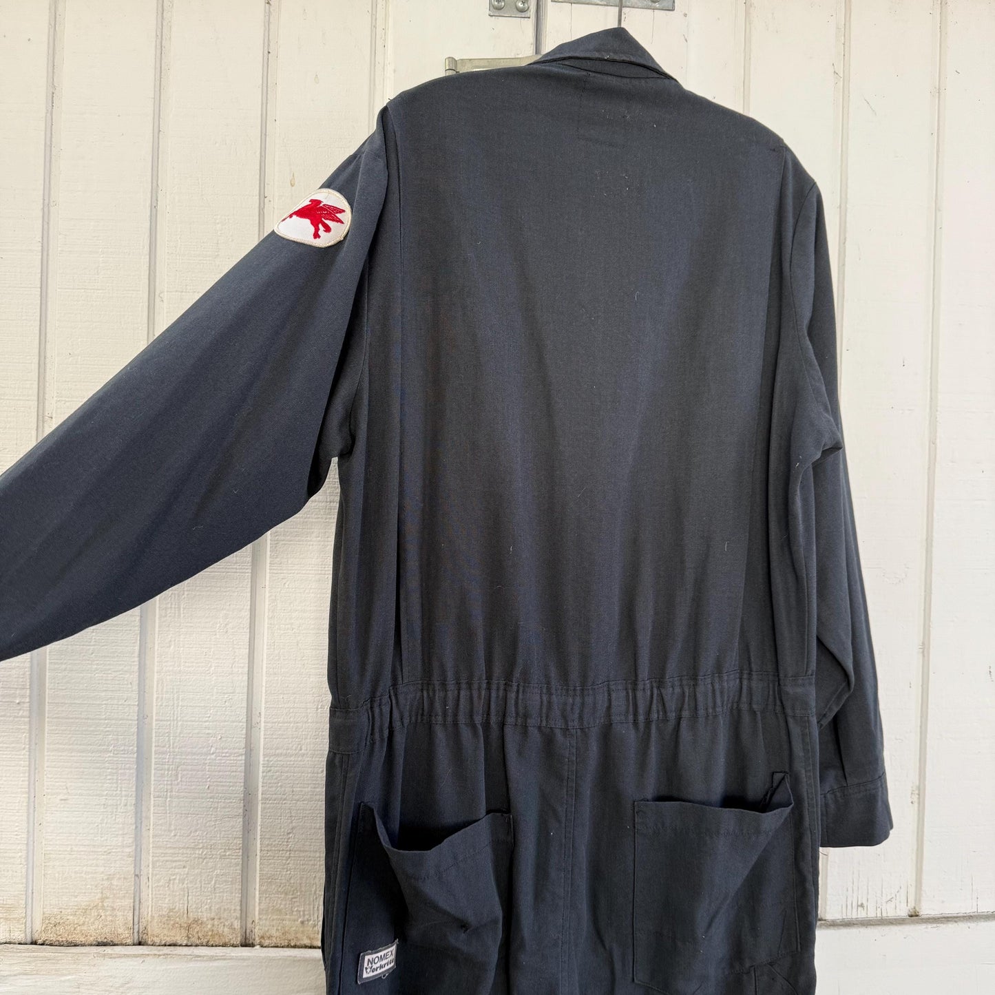 1960s Workrite Mobil Gas Workers Navy Coveralls with Original Patches