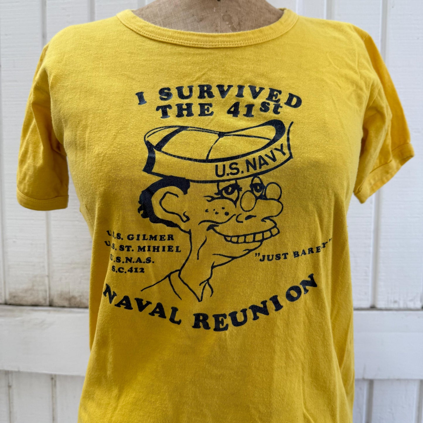 1960s Naval Reunion US NAVY 41st Character Tshirt S